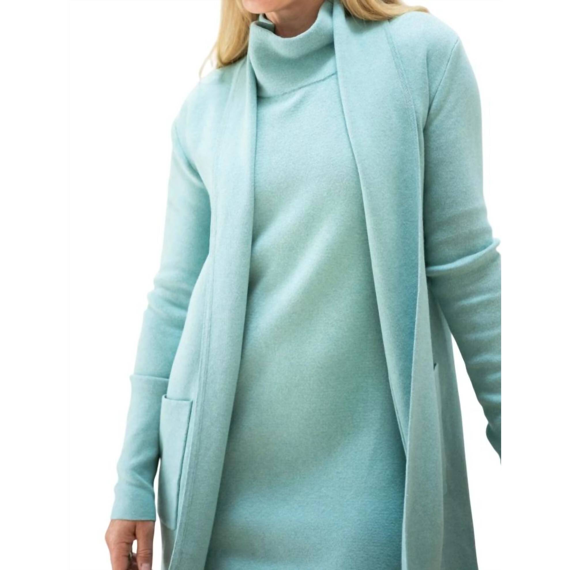 New Burgess Sweaters Travel Coat In Teal